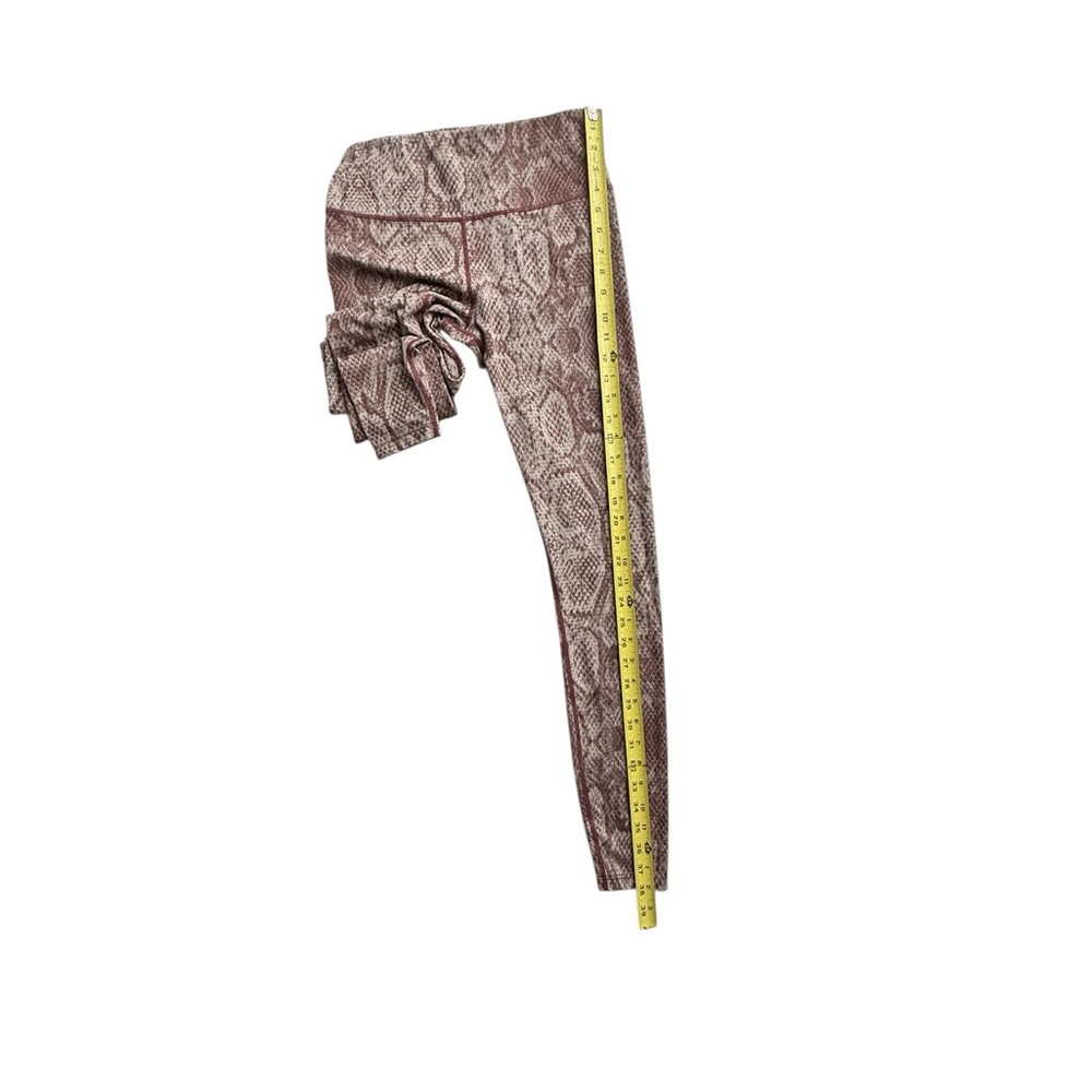 Varley Maroon Red Cream Snake Python Let's Go Hig… - image 4